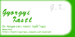 gyorgyi kastl business card